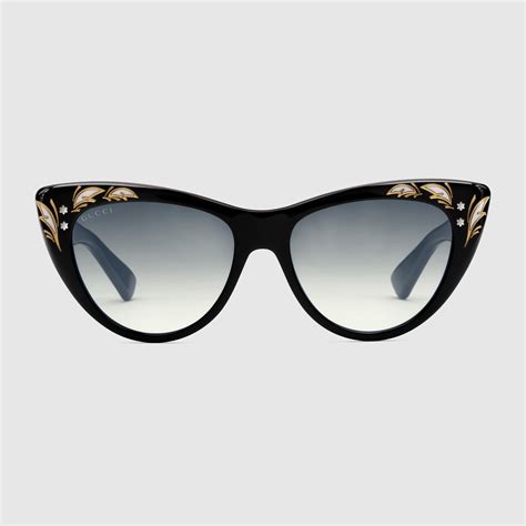 gucci oversized cat eye sunglasses|gucci rainbow cat eye sunglasses.